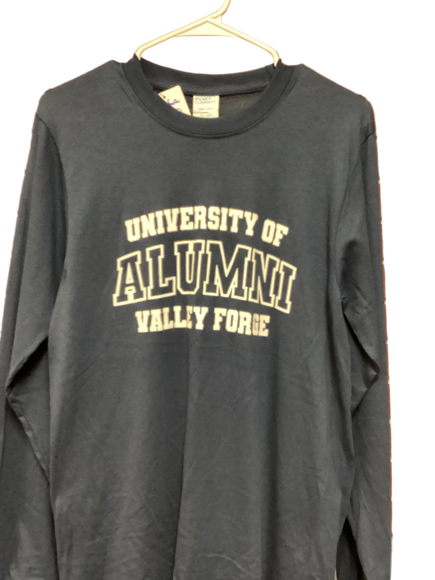 Port & Company University of Valley Forge Alumni Long Sleeve Navy T-Shirt