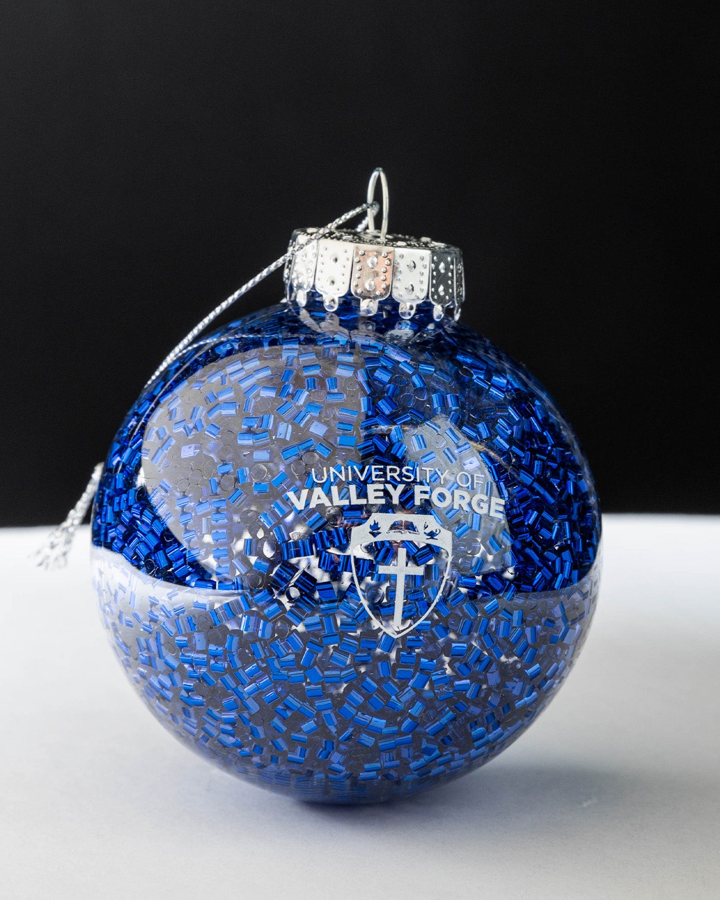 Blue Glitz Ornament
