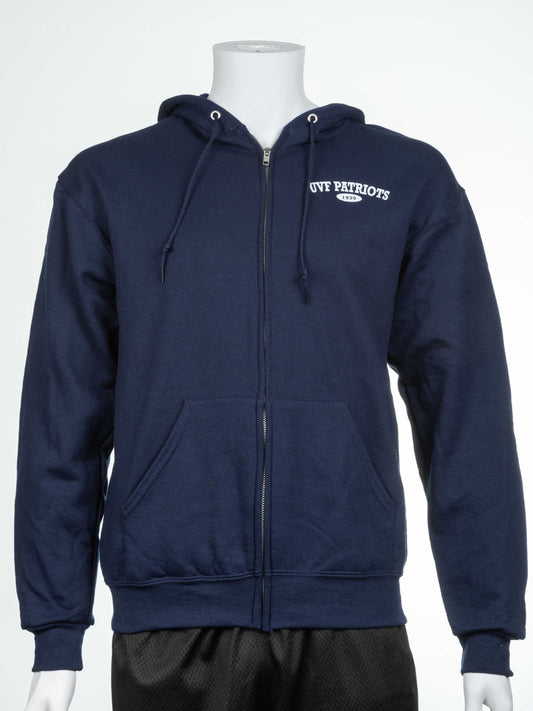 Patriots Navy Full Zip Hoodie
