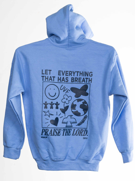 Youth PRAISE Light Bluee Hoodie