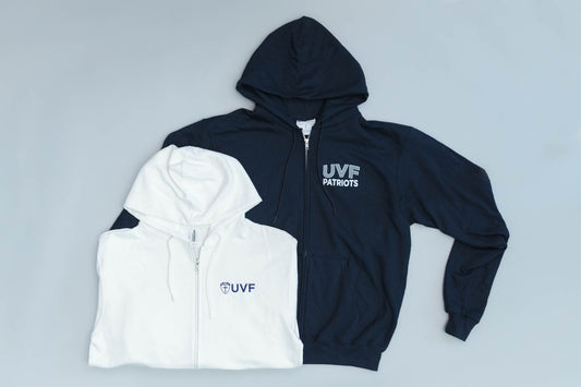 Independent Trading Company UFV Full-Zip White Hoodie