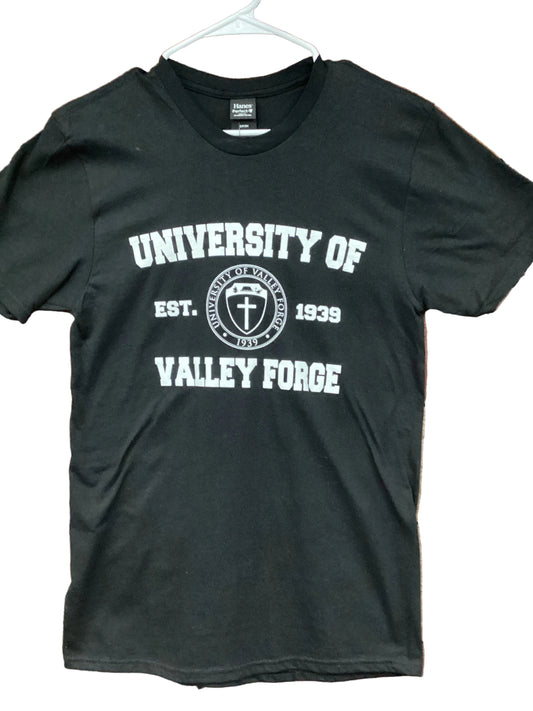 Gildan University of Valley Forge Seal Black T-Shirt