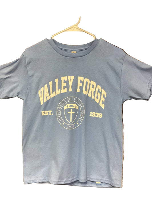 Valley Forge Shield Youth T-Shirt (Light Blue)