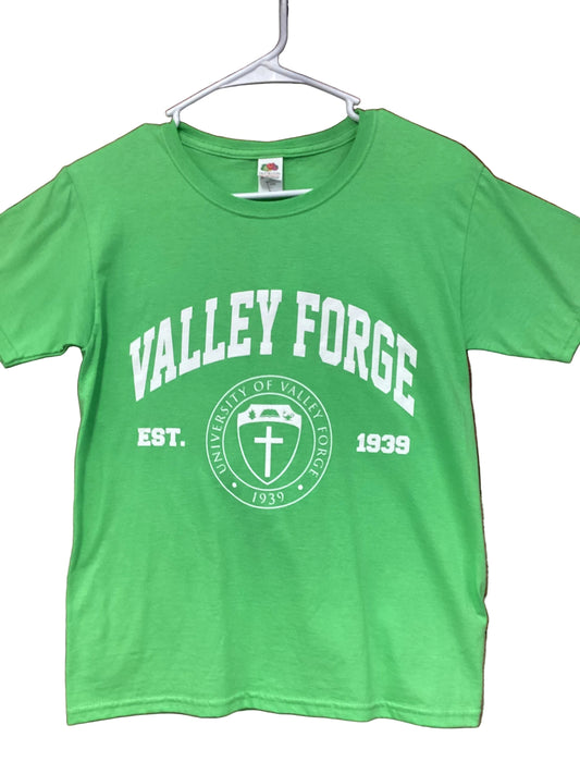Valley Forge Shield Youth T-shirt  (Bright Green)