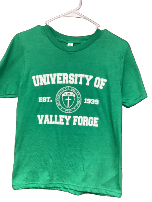 University of Valley Forge Shield Youth T-Shirt (Green)
